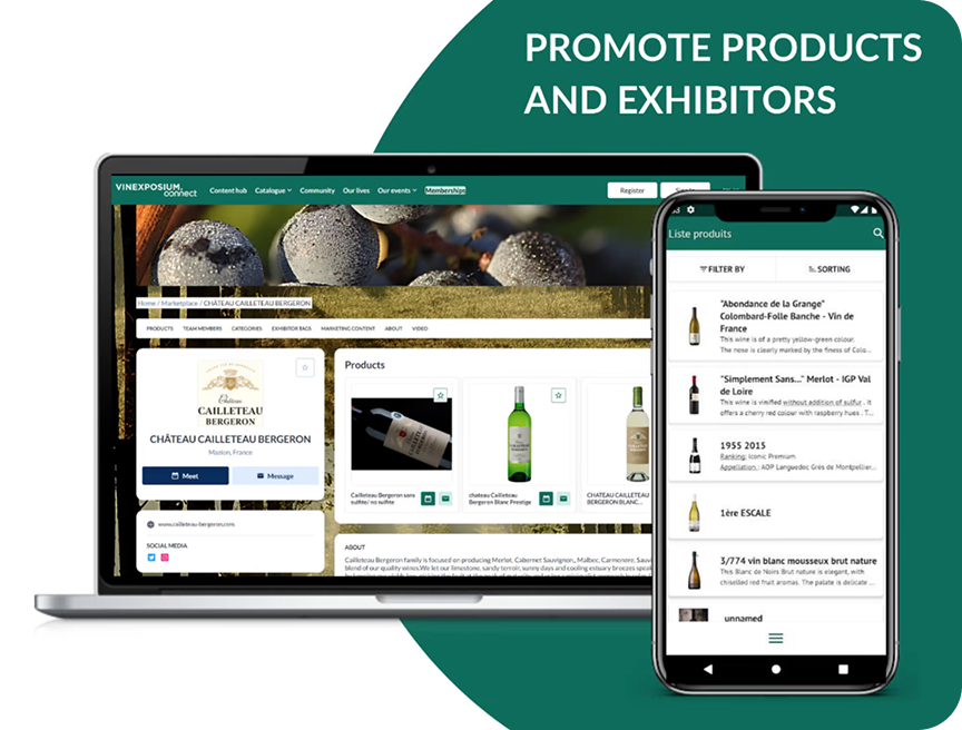 Vinexposium Connect marketplace
