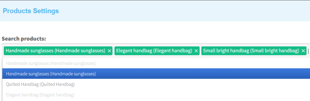 configurable product block 