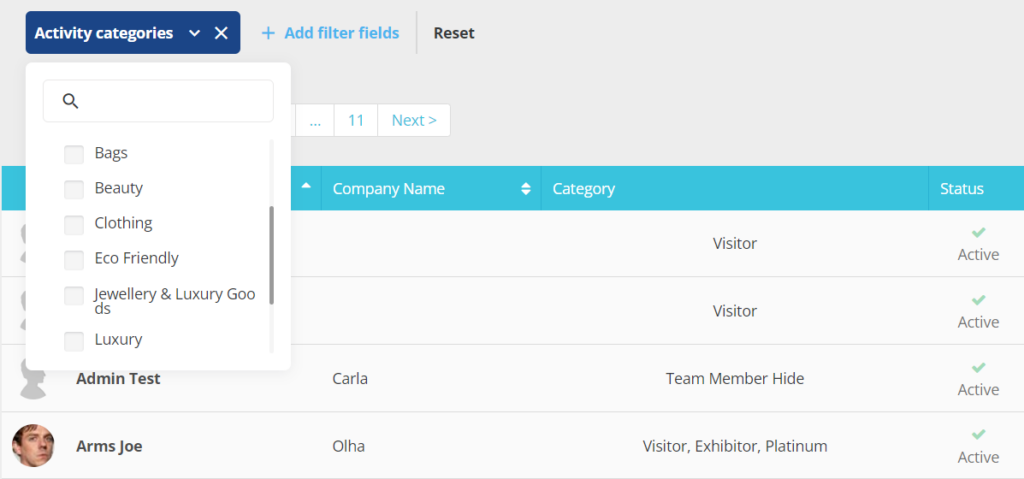 custom filters in admin panel 