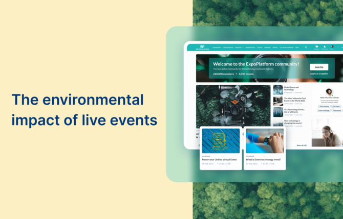 How to make your live events more sustainable | ExpoPlatform