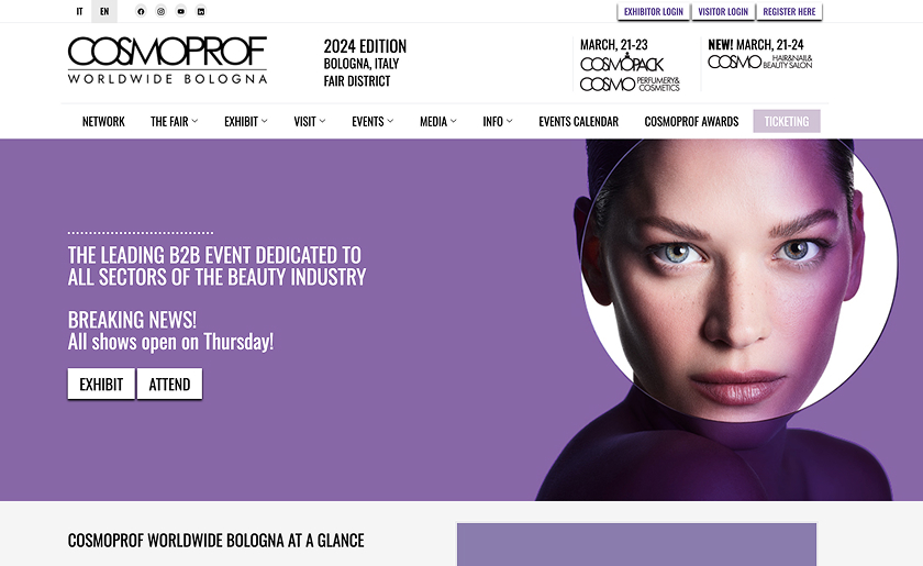Cosmoprof My Match platform