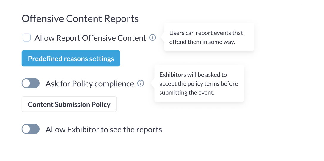 User report offensive content