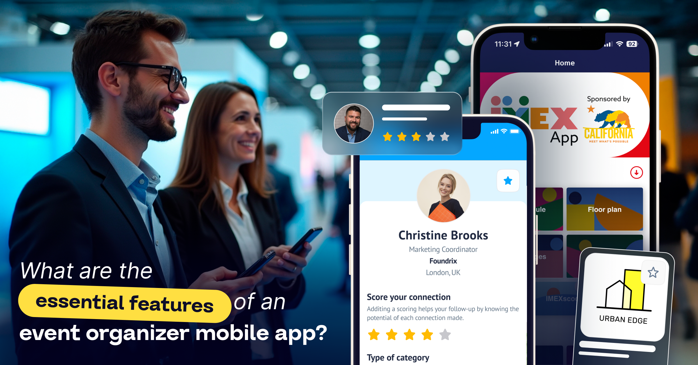 Everything you need in an event organizer mobile app